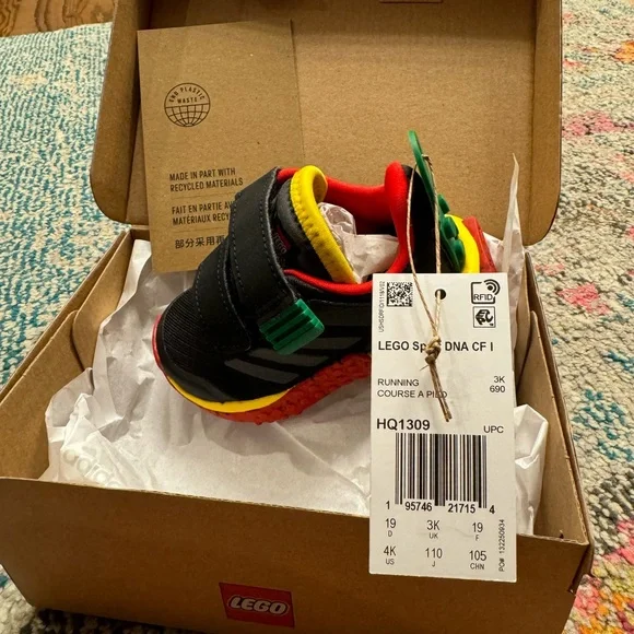 adidas Toddler DNA X LEGO® Sport Shoes, NWT and box - Picture 10 of 10